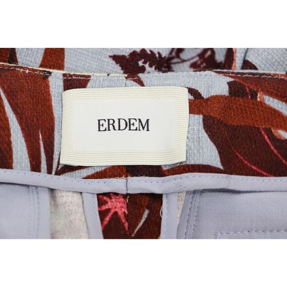 Erdem Cotton Ankle Pants Sparrow Boho Print Size 6 - Picture 9 of 11